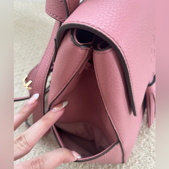 Tory Burch Thea Mini Backpack in Pink Magnolia - NWT - Picture 5 of 8